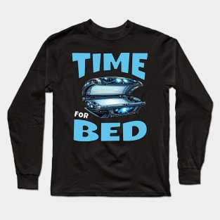 Time For Bed Cute Tan Sun Sunbathing Long Sleeve T-Shirt